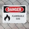 Signmission Flammable Gas Danger Sign, Plastic, 10in W x 7in L, 2PK OS-2PACK-DS-P-710-L-1233 - alternate 4